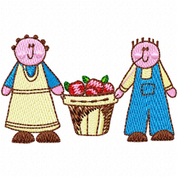 Characters Embroidery Design 2